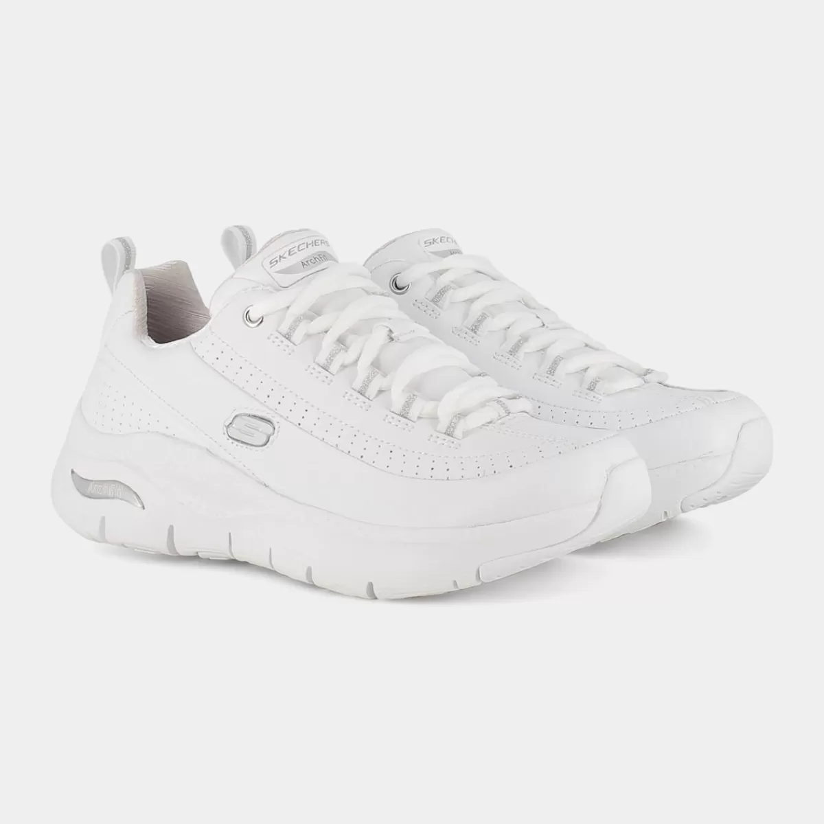 149146ARCH FITWhite/ Silver / White- SPORTIVE^SKECHERS Outlet