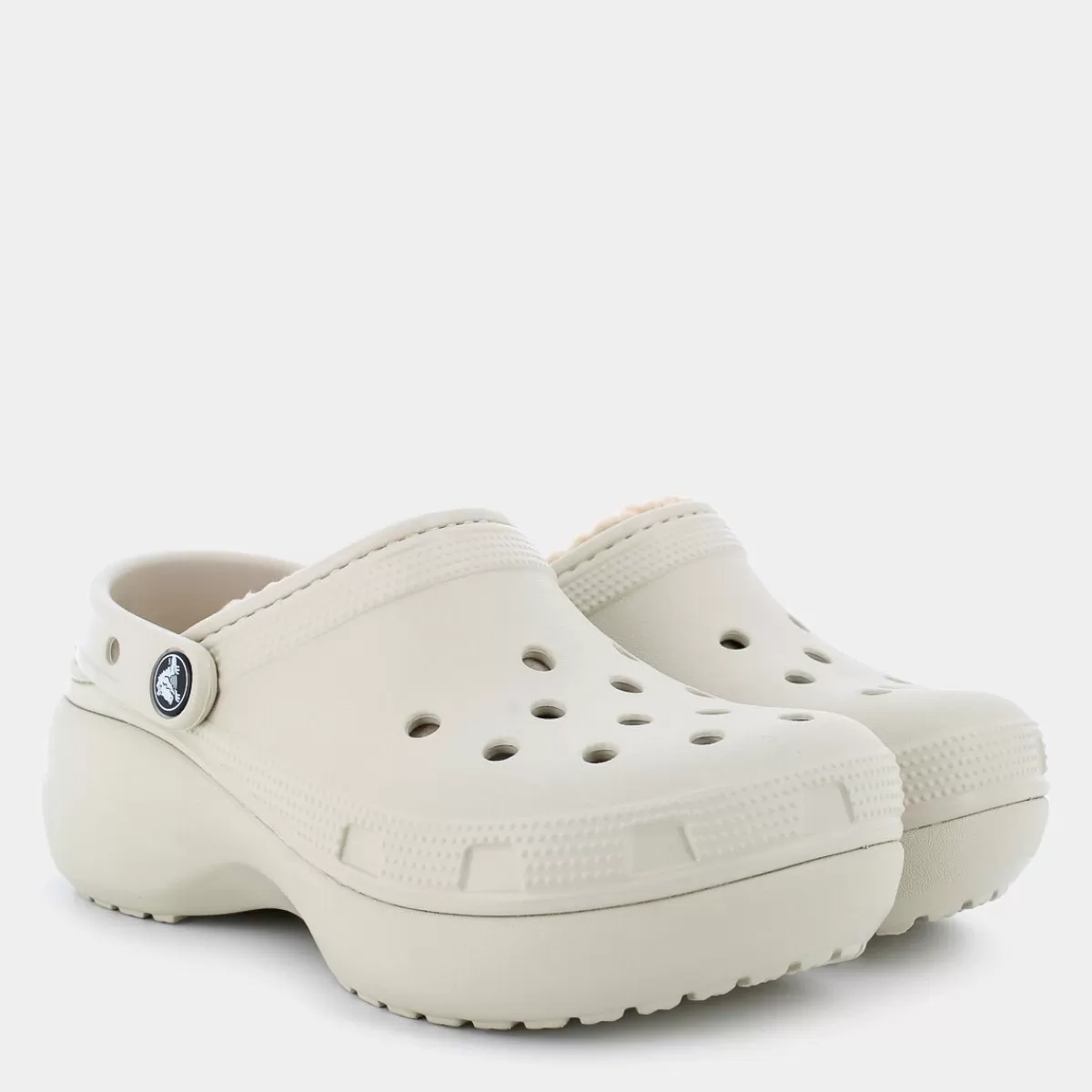 CR.207938Classic Platform Lined Clog WBone- CIABATTE^CROCS Shop