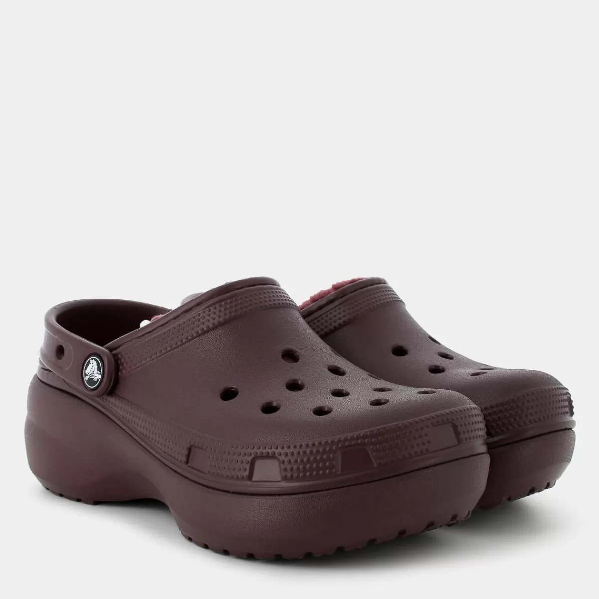 CR.207938Classic Platform Lined Clog WDark Cherry- CIABATTE^CROCS Cheap