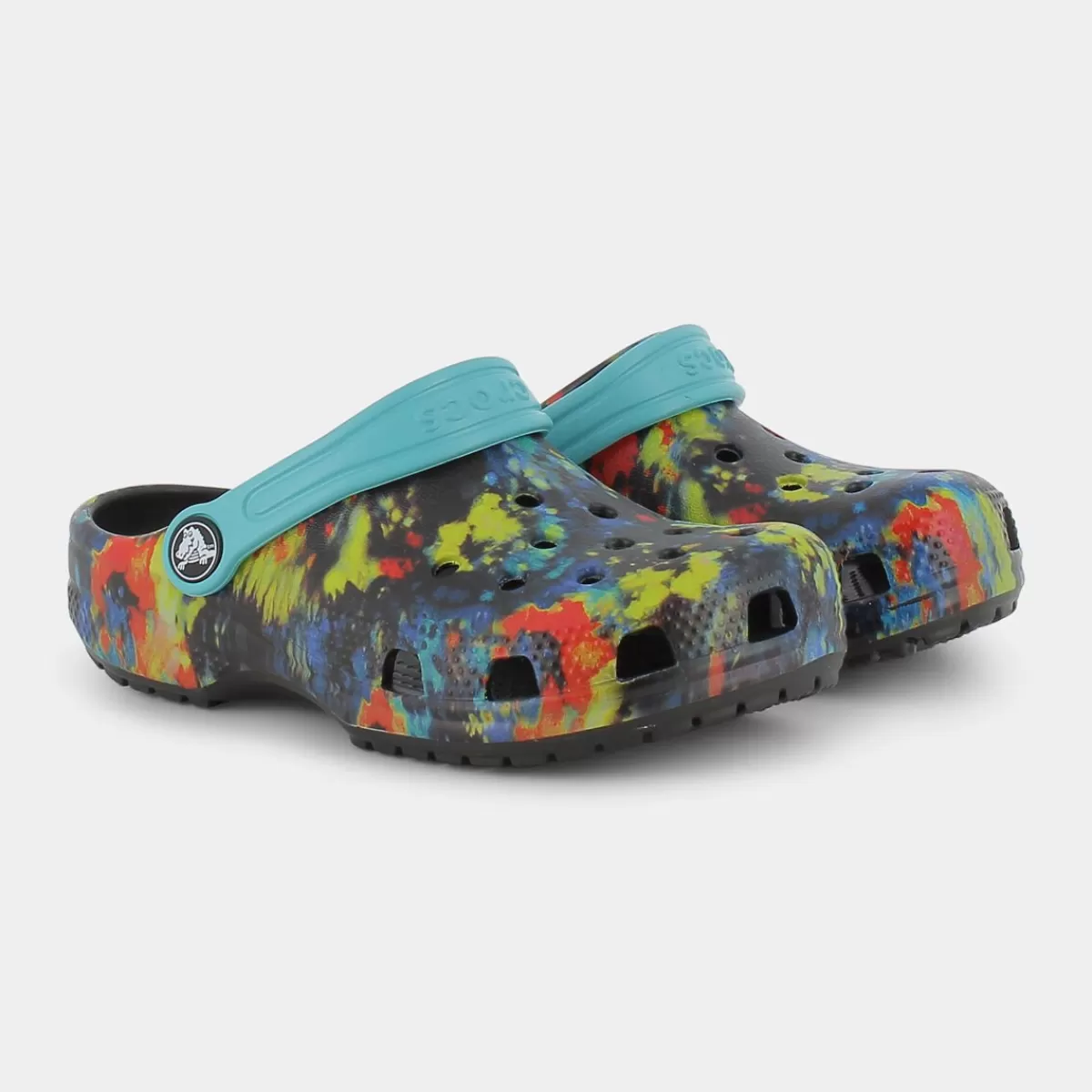 CR.206995Classic TieDye Graphic ClogTurq Tonic/Mullti- CIABATTE^CROCS Shop