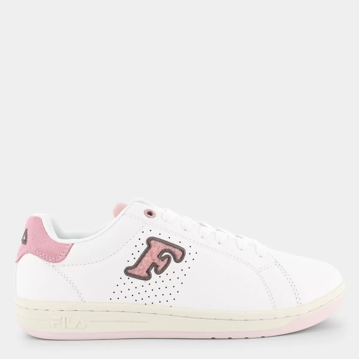FFW0343CROSSCOURT 2 NT PATCHWhite-Pale Mauve- SPORTIVE^FILA Clearance