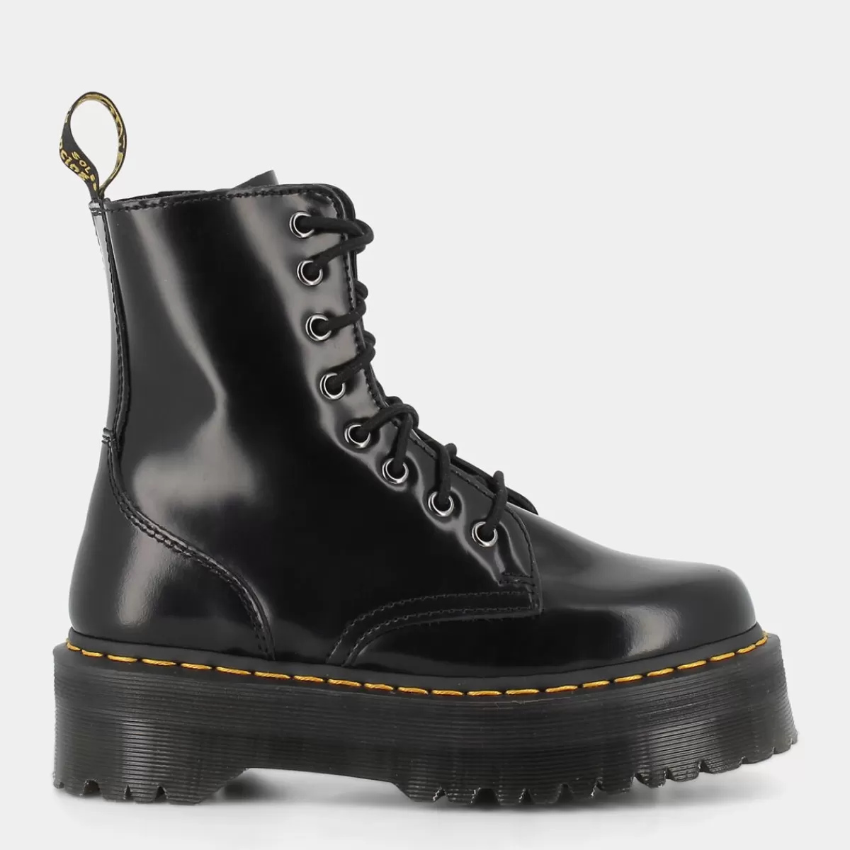 15265001JadonBlack Polished Smooth- SCARPONCINI^DR MARTENS Best