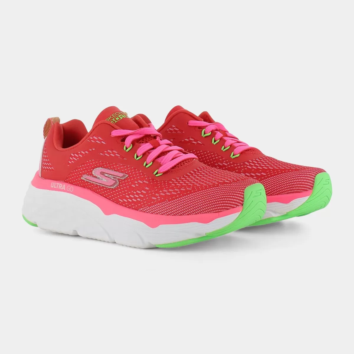 17694MAX CUSHIONING ELITERed/Pink- SPORTIVE^SKECHERS Sale