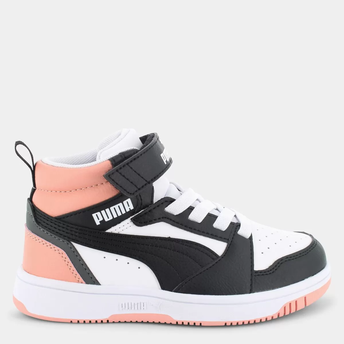 393832REBOUND V6 MIDWhite/Black/Poppy Pink- SPORTIVE^PUMA New