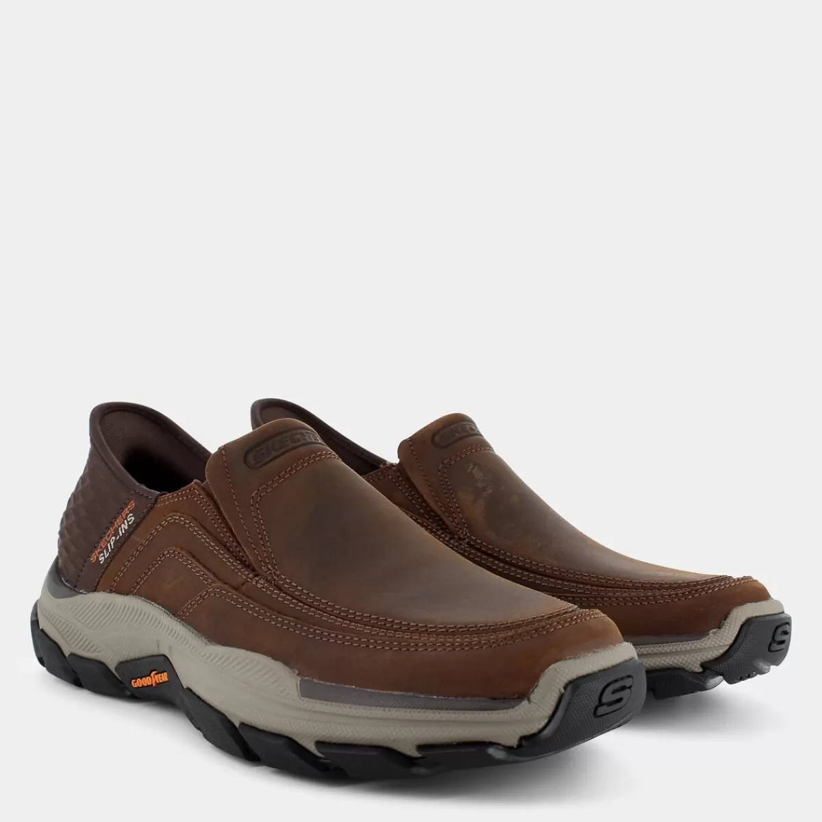 204810RESPECTED - ELGINBROWN- MOCASSINI^SKECHERS Discount