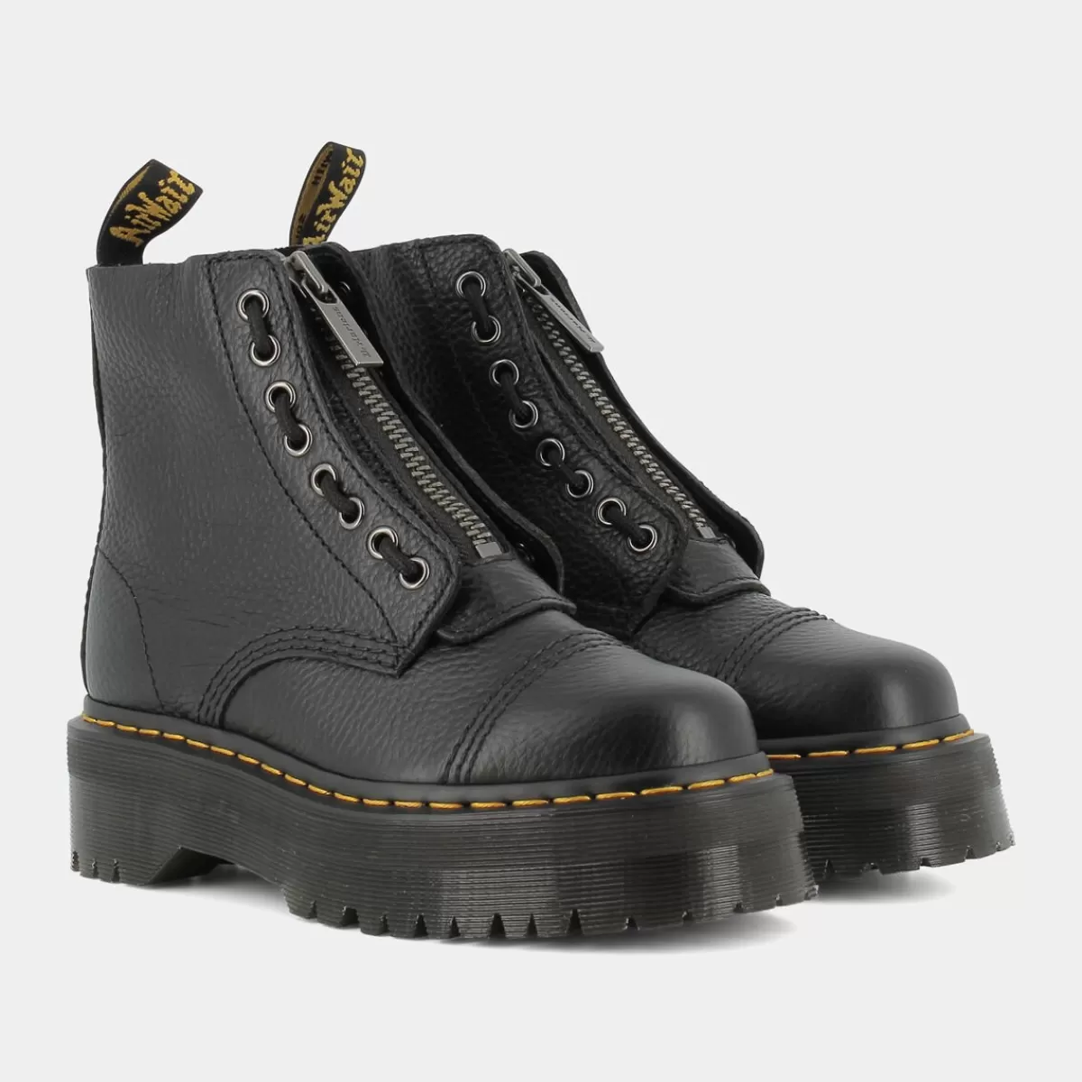 22564001SinclairBlack Milled Nappa- SCARPONCINI^DR MARTENS Clearance