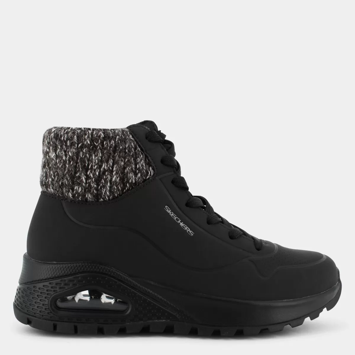 167988UNO RUGGEDBLACK- SCARPONCINI^SKECHERS New