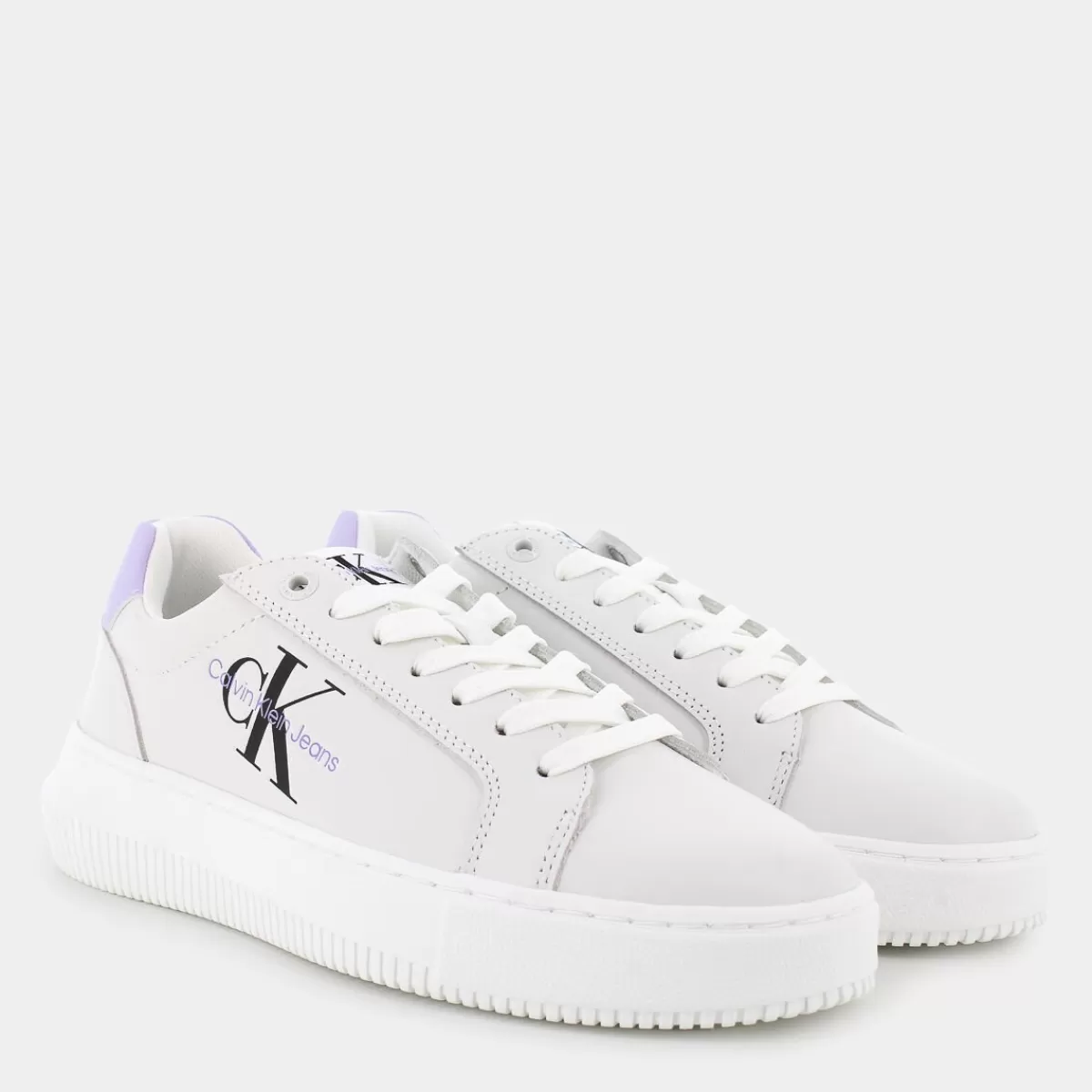 YW008230LGCHUNKY MONOBright White/Pastel Lilac- SNEAKERS^CALVIN KLEIN JEANS Clearance